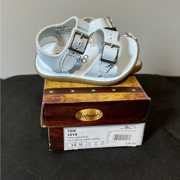 Footmate sandals light blue. Size 3. New! - Picture 2 of 3